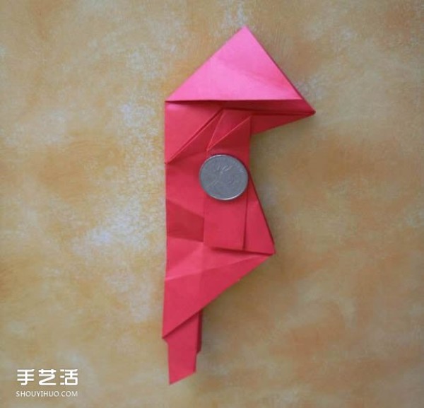 Super complex dog origami method illustrated with plastic surgery steps