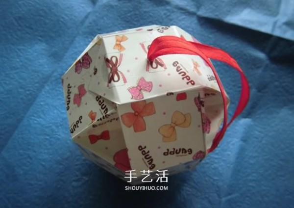 How to fold the exquisite eight-sided hydrangea gift box origami hydrangea gift box