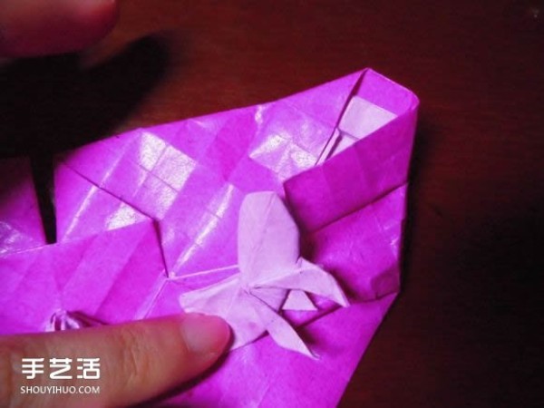 Die Lianhua Love Origami Illustration of Creative Love Origami Step by Step