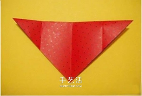 Childrens Origami Strawberry Tutorial with Simple Strawberry Folding Illustrations