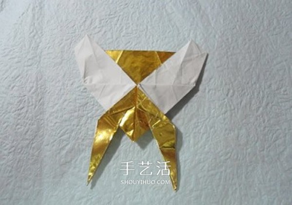 The basic origami method of HTQ butterfly, there are no steps for shaping it! 