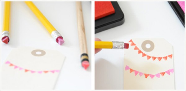 DIY handmade eraser stamp