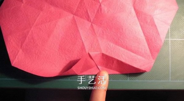 GG Rose Folding Illustration Beautiful and Detailed Rose Origami