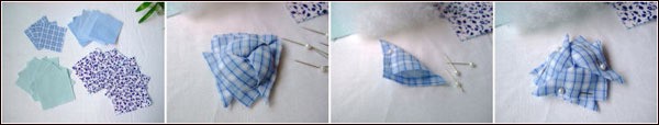 Blue and white style coin purse/storage bag handmade tutorial