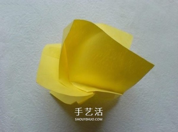 Detailed PT rose folding diagram and handmade PT rose origami tutorial