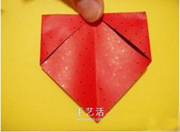 Childrens Origami Strawberry Tutorial with Simple Strawberry Folding Illustrations