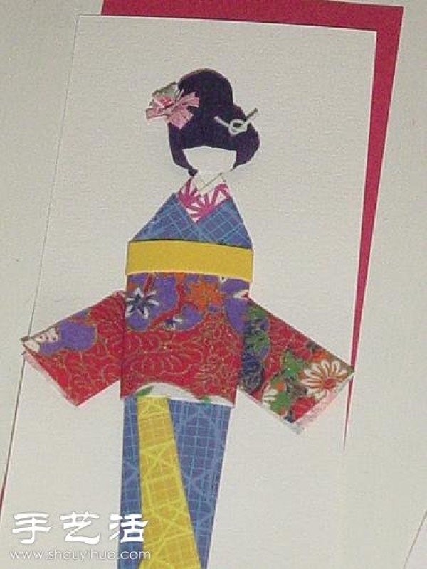 Japanese ethnic style kimono doll origami art