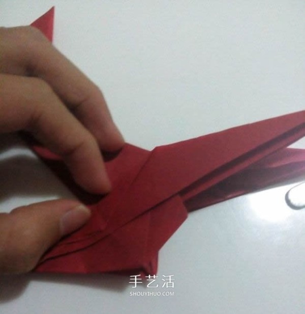 Illustrated process of folding the auspicious beast Kirin Origami KamiyaThe Kirin of Philosophy and History