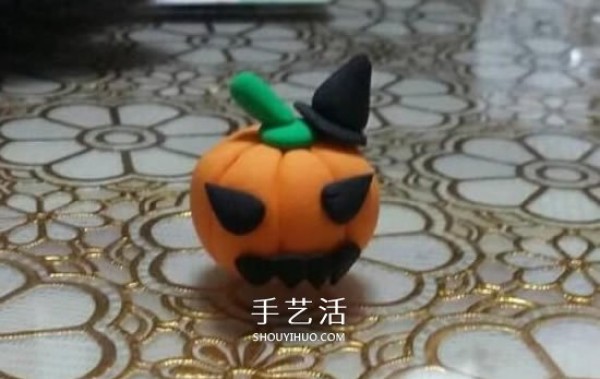 Ultra-light clay to make pumpkin lanterns Halloween clay pumpkin lantern DIY