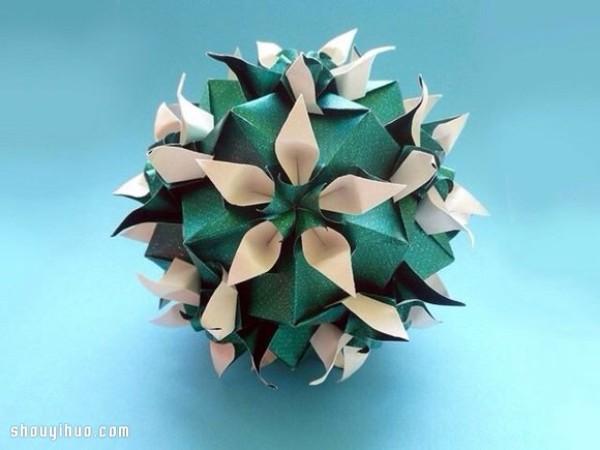 Appreciation of the beautiful handmade origami flower balls (1)