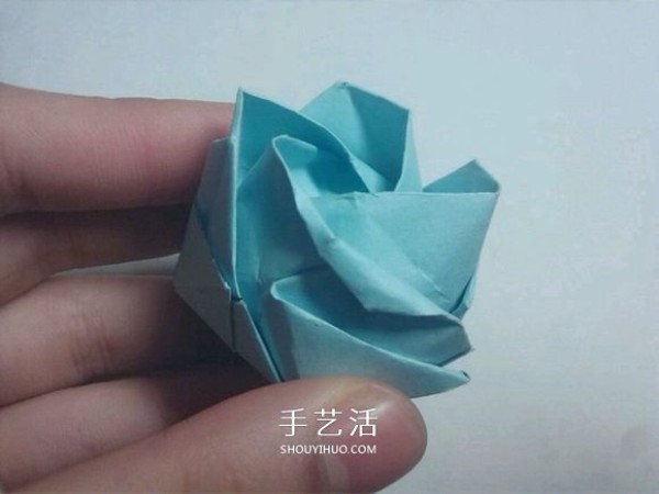 Teach you folding step by step! Detailed illustration of Kawasaki rose origami process