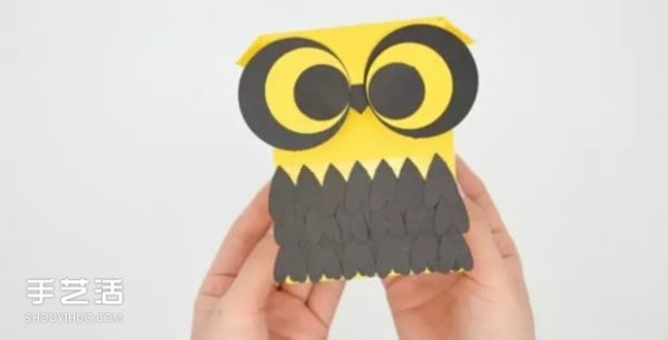 How to make an owl paper bag, a simple handmade paper bag origami tutorial