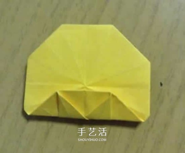 Sunflower origami step by step illustration and detailed method of origami sunflower