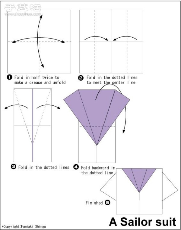 Beautiful Origami Clothes Illustrated Tutorials