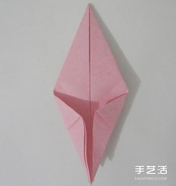 Handmade origami peach step by step diagram, peach folding illustrated tutorial