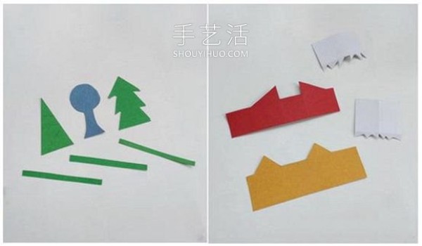 Tutorial on how to make a Christmas winter town with cardboard