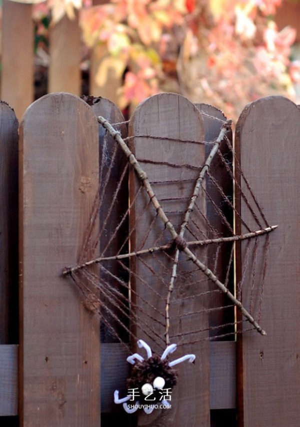 Halloween Props Making Illustrations Childrens Simple Spider Web Handmade