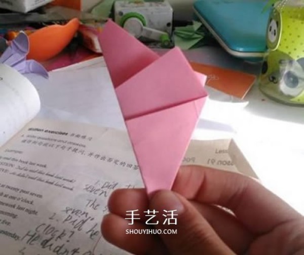 Morning glory origami tutorial with step-by-step instructions on how to fold morning glory