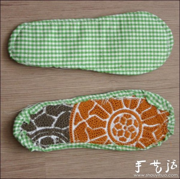 Beautiful and warm home-made cloth shoes