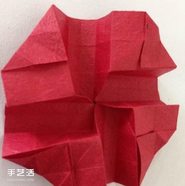 Super detailed illustration of how to fold Kawasaki rose, including flowers and receptacles