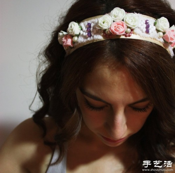 Resin flower DIY beautiful headband