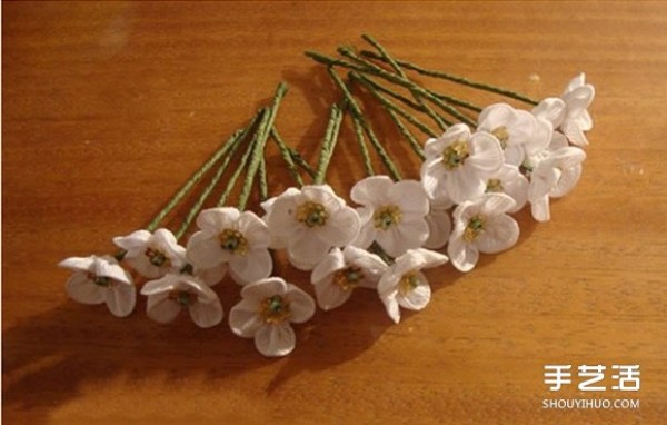 Handmade fabric plum blossom hair accessories DIY non-woven plum blossom hairpin production