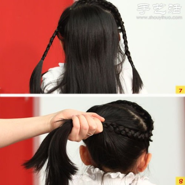 DIY delicate and cute braided hair for little girls