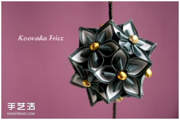 How to fold decorative flower balls by hand origami to make beautiful flower ball hangings