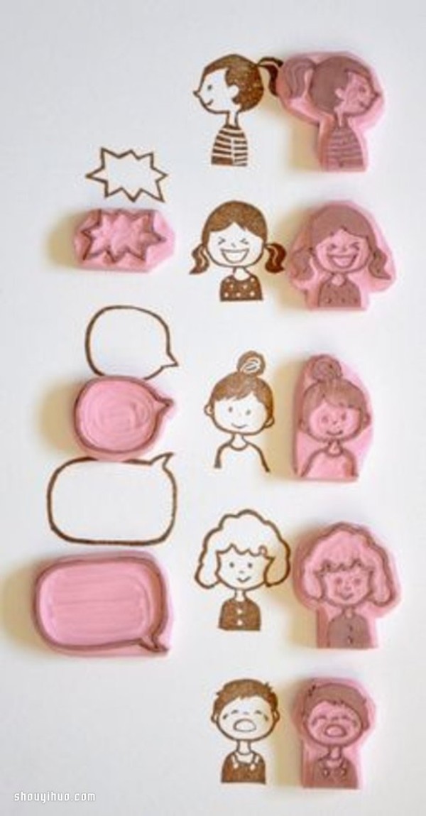 40 handmade rubber stamp DIY tutorials, there is always one suitable for you! 