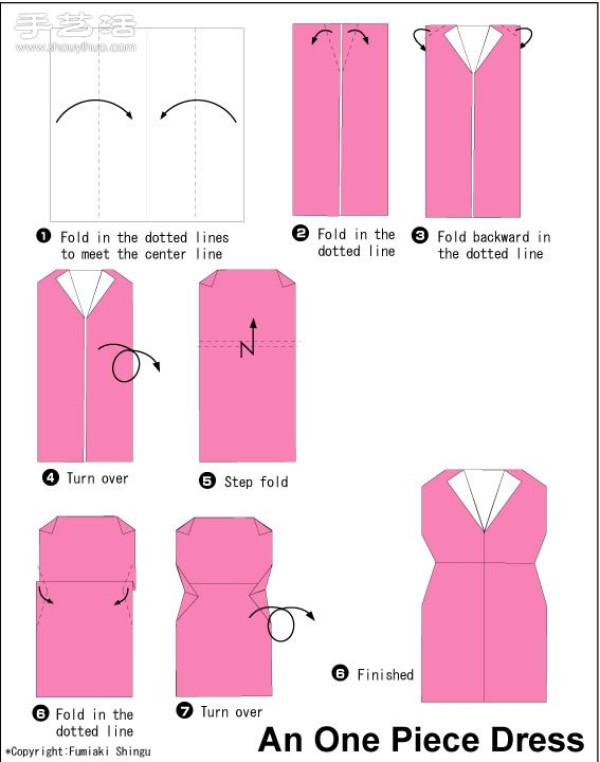 Beautiful Origami Clothes Illustrated Tutorials