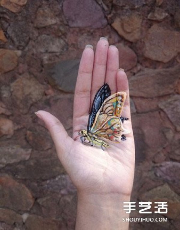 The mini animals raised in the palm of your hand turn out to be a 3D three-dimensional painting