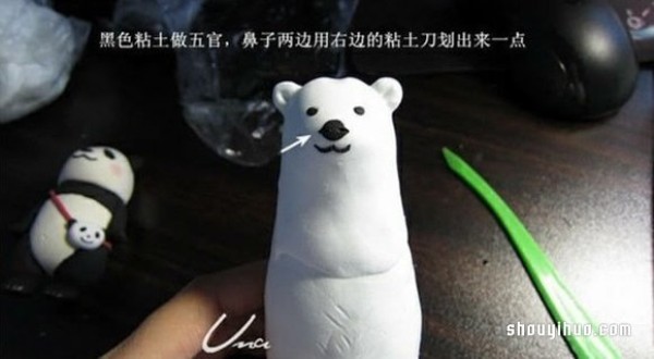 Clay White Bear Handmade Tutorial Clay DIY Polar Bear Step Illustrations