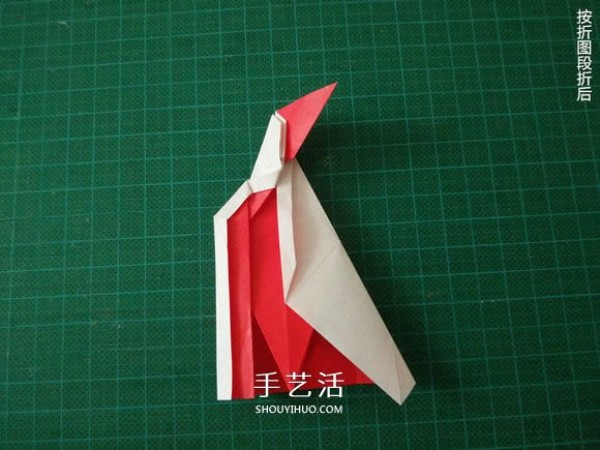 Illustrated tutorial on how to fold the Christmas crane How to fold the Christmas crane