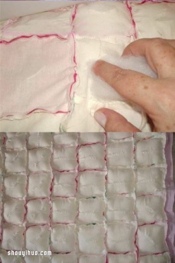 Use rag scraps to make a very protective crib and storage basket