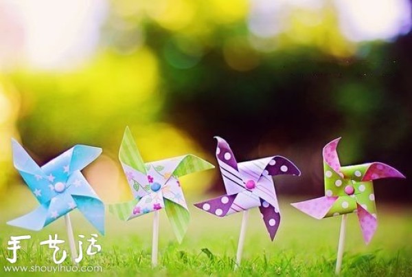 How to make origami windmills, DIY paper windmills