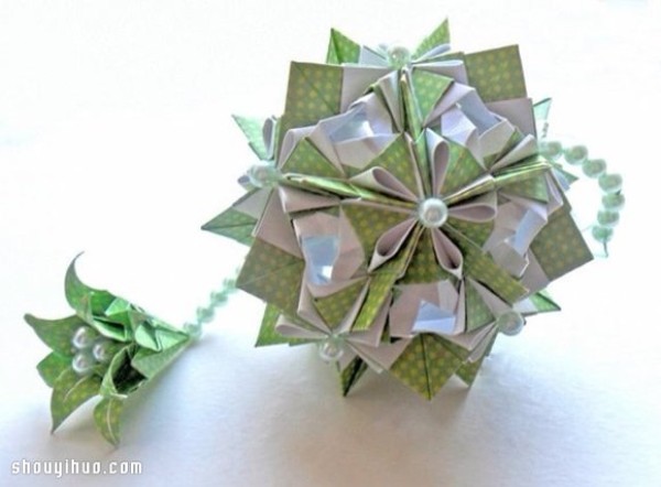 Appreciation of the beautiful handmade origami flower balls (4)