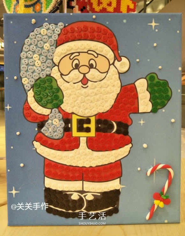 Christmas gift for children: How to make Santa Claus holding a balloon