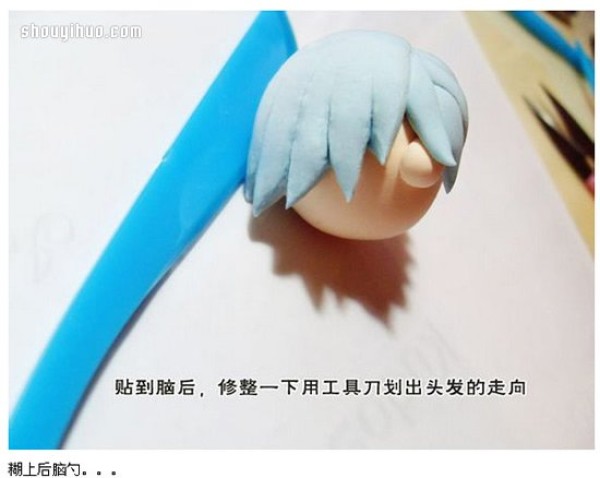 "Gintama" protagonist Gintoki Sakatas doll DIY made from clay