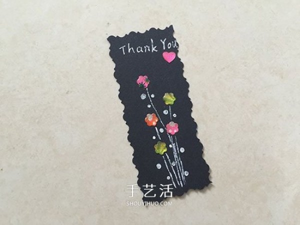 How to make a beautiful cardboard bookmark as a small gift for Teachers Day