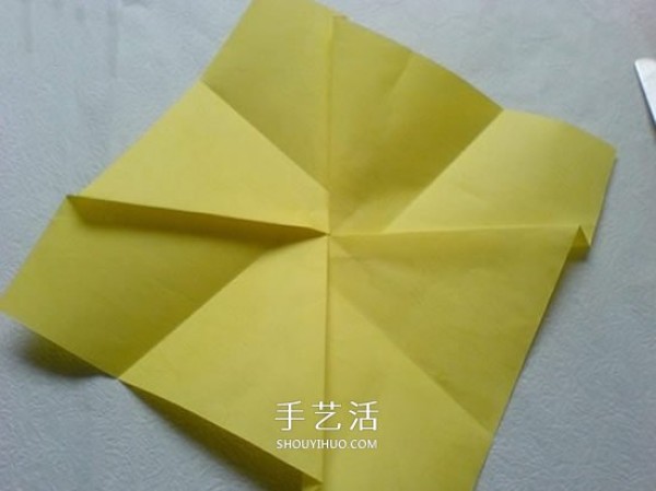 Detailed PT rose folding diagram and handmade PT rose origami tutorial