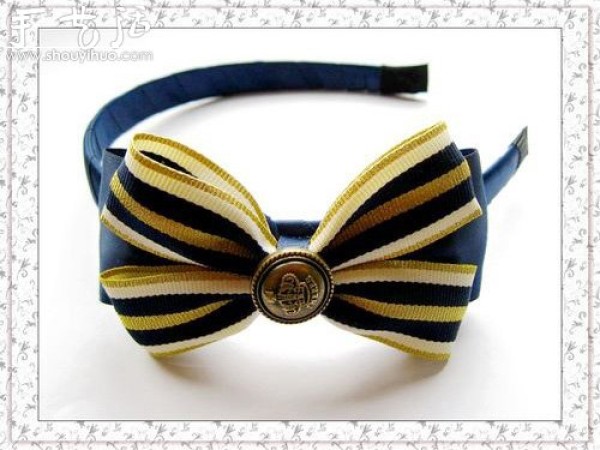 How to make a college style bow headband