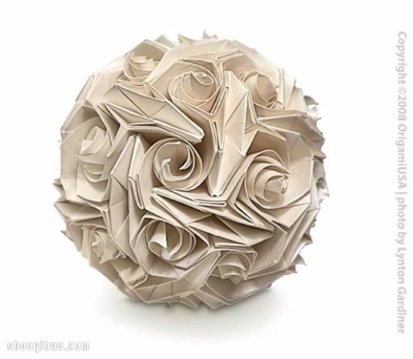 Appreciation of the beautiful handmade origami flower balls (1)