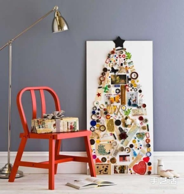 Creative Christmas tree DIY, you can also imitate the decoration during the Spring Festival