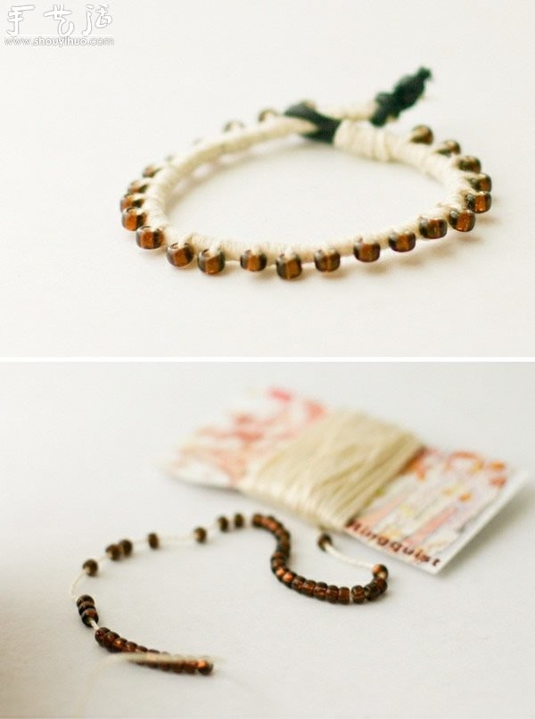 Simple and fresh bracelet weaving tutorial