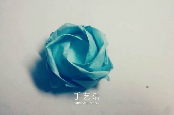 Teach you folding step by step! Detailed illustration of Kawasaki rose origami process