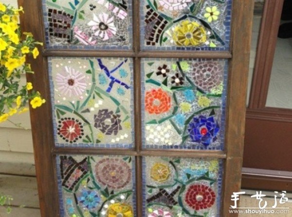 DIY method for mosaic glass windows