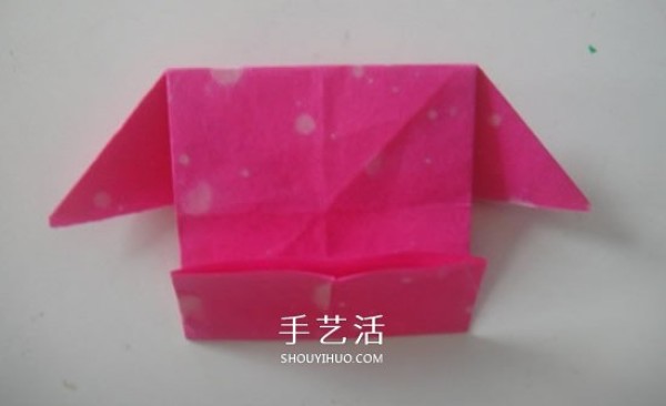 Kindergartens tutorial on how to fold a small house, the simplest way to fold a small house