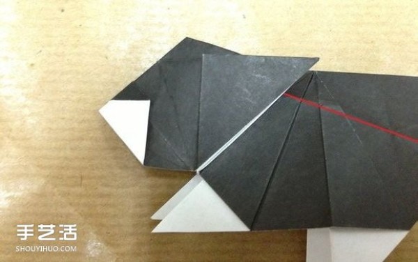 Small animal origami step-by-step diagram, using paper to fold small animals, illustrated method