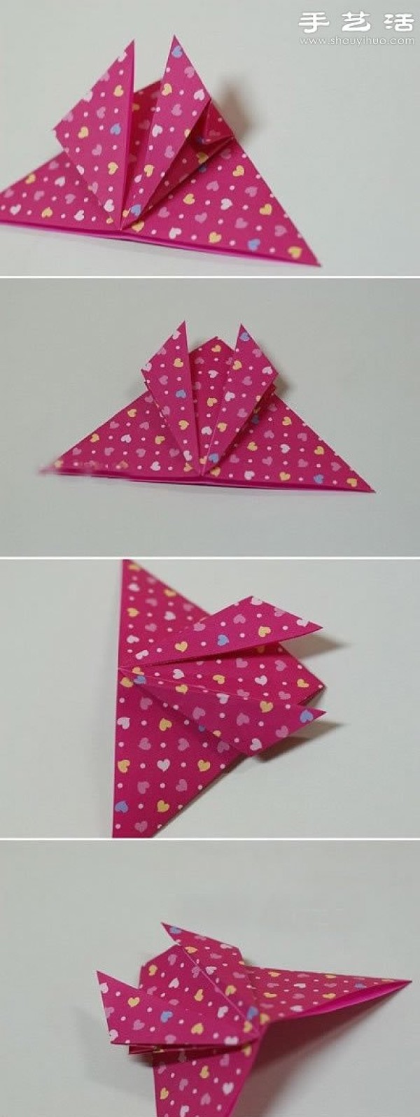 Super realistic butterfly origami tutorial illustrations