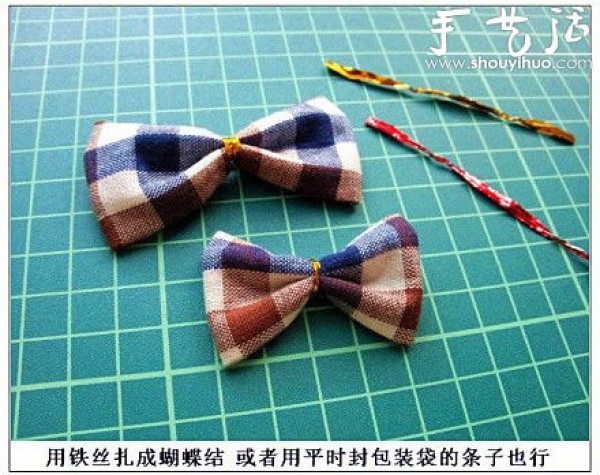 DIY plaid bow hairpin tutorial